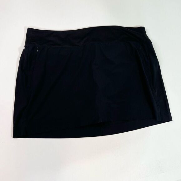 Athleta Dresses & Skirts - Athleta Skort Womens 24 Black Mini Soho Elastic Waistband Poly Spandex